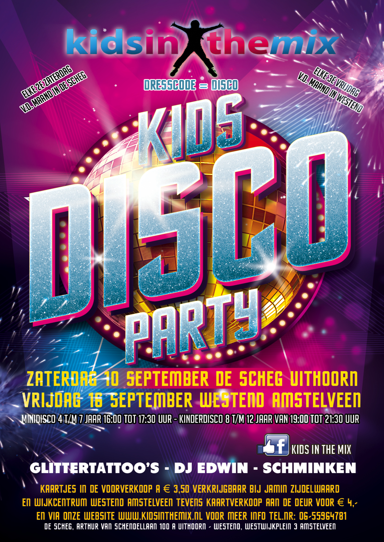Disco Flyer A6 Drukwerk